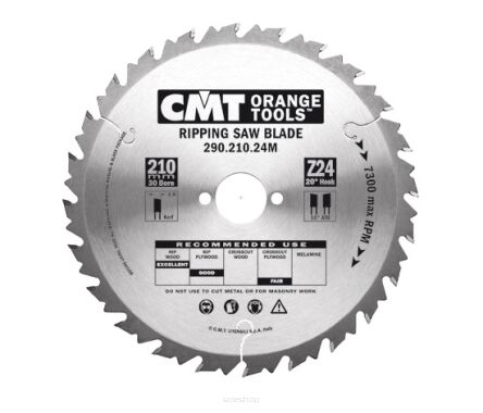 290.210.24M 210x30x2,8/1,8 Z=24 HM PIŁA